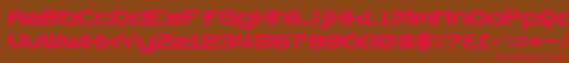 TriggeringFanfares Font – Red Fonts on Brown Background