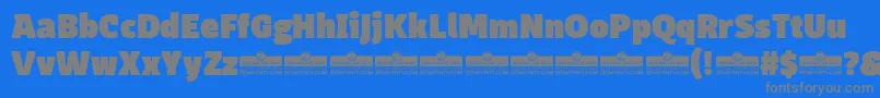 fuente DomotikaBlackTrial – Fuentes Grises Sobre Fondo Azul