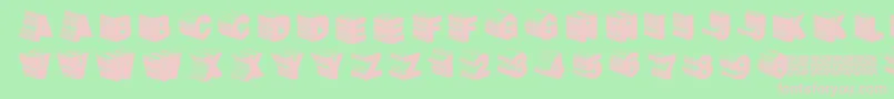 Twerkfifty Font – Pink Fonts on Green Background