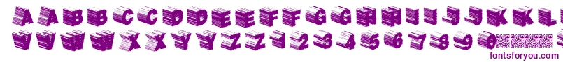 Twerkfifty-Schriftart – Violette Schriften auf weißem Hintergrund