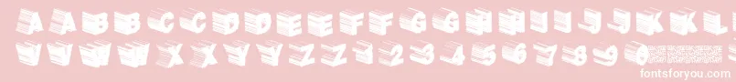 Twerkfifty-Schriftart – Weiße Schriften auf rosa Hintergrund