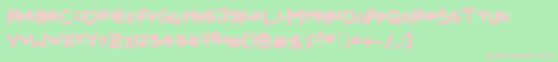Kayla1 Font – Pink Fonts on Green Background