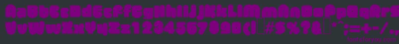 Lisätietoja M730DecoBold-fontista M730DecoBold-fontti – violetit fontit mustalla taustalla