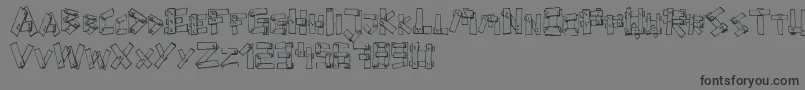 Weitere Informationen zur FePlanks-Schriftart FePlanks-Schriftart – Schwarze Schriften auf grauem Hintergrund
