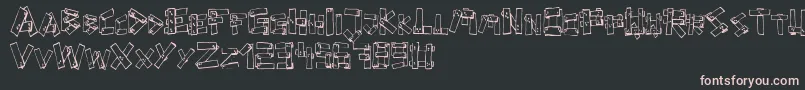 FePlanks Font – Pink Fonts on Black Background