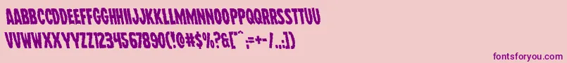 Wolfbrothersleft Font – Purple Fonts on Pink Background