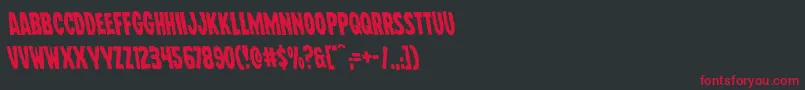 Шрифт Wolfbrothersleft – красные шрифты на чёрном фоне