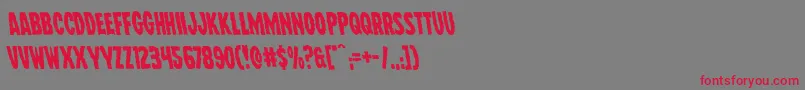 Шрифт Wolfbrothersleft – красные шрифты на сером фоне