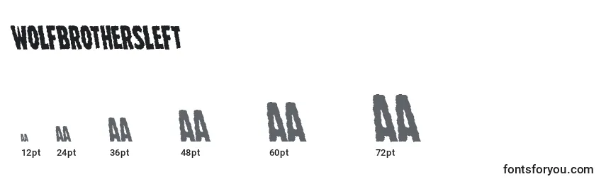 Wolfbrothersleft Font Sizes