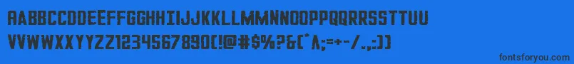 GiIncognitosmall Font – Black Fonts on Blue Background