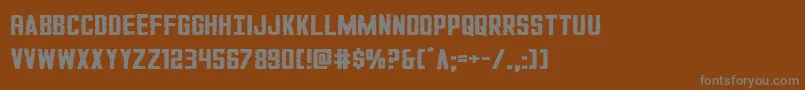 GiIncognitosmall Font – Gray Fonts on Brown Background