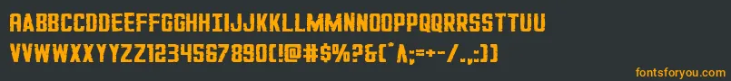 GiIncognitosmall Font – Orange Fonts on Black Background