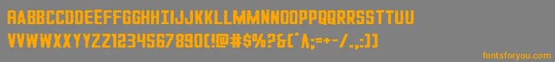 GiIncognitosmall Font – Orange Fonts on Gray Background