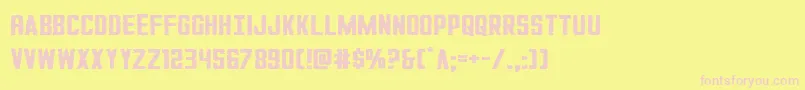 GiIncognitosmall Font – Pink Fonts on Yellow Background