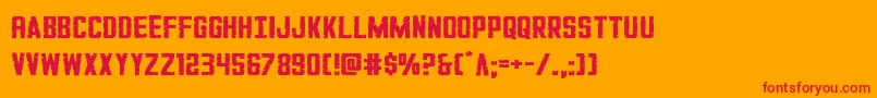 GiIncognitosmall Font – Red Fonts on Orange Background