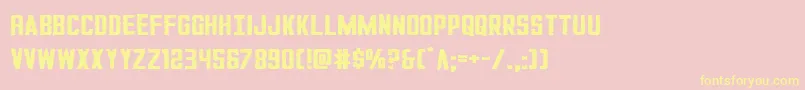 GiIncognitosmall Font – Yellow Fonts on Pink Background