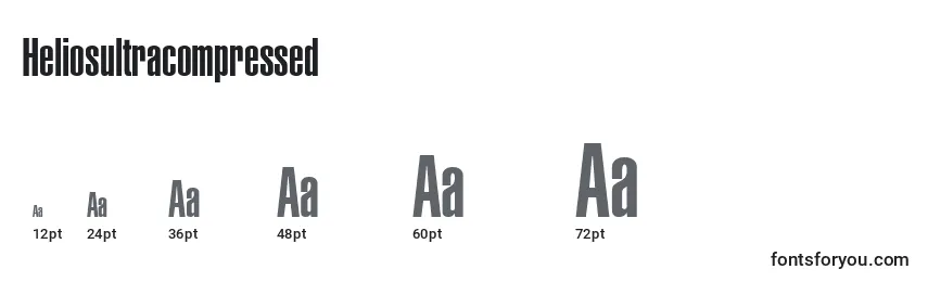 Heliosultracompressed Font Sizes