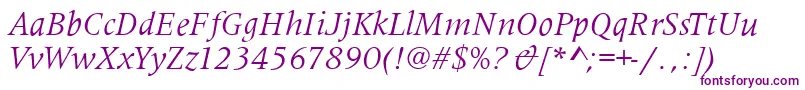 MetaphorItalic Font – Purple Fonts
