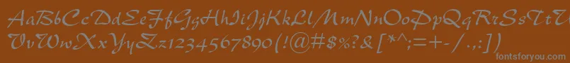 Weitere Informationen zur NewBerolinaMt-Schriftart NewBerolinaMt-Schriftart – Graue Schriften auf braunem Hintergrund