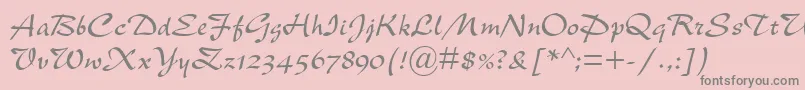 NewBerolinaMt Font – Gray Fonts on Pink Background