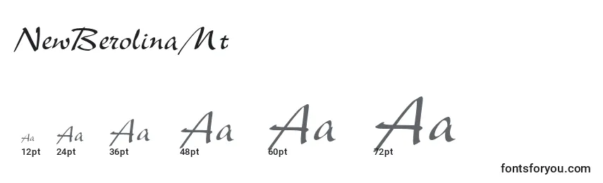 NewBerolinaMt Font Sizes
