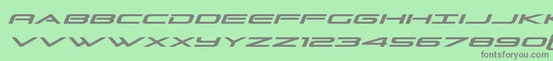 Grandsportsemital Font – Gray Fonts on Green Background