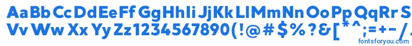 フォントMadeGoodtimeGroteskPersonalUse – 白い背景に青い文字