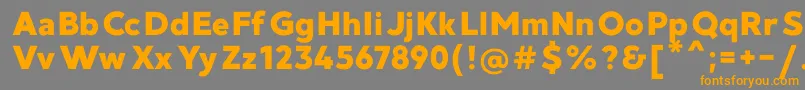 MadeGoodtimeGroteskPersonalUse Font – Orange Fonts on Gray Background