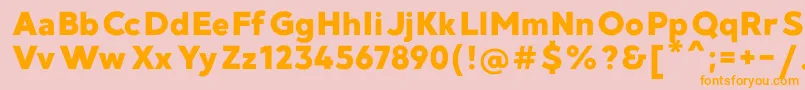 MadeGoodtimeGroteskPersonalUse Font – Orange Fonts on Pink Background