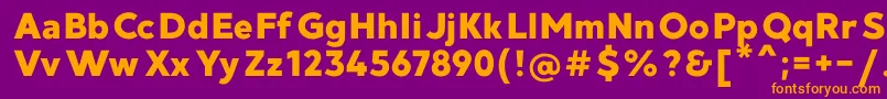 MadeGoodtimeGroteskPersonalUse Font – Orange Fonts on Purple Background