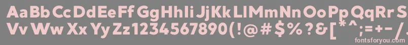 MadeGoodtimeGroteskPersonalUse Font – Pink Fonts on Gray Background