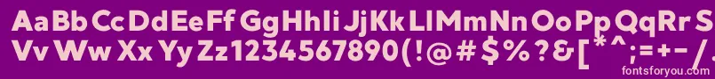MadeGoodtimeGroteskPersonalUse Font – Pink Fonts on Purple Background