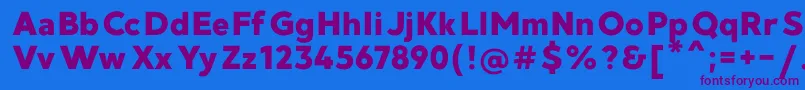 MadeGoodtimeGroteskPersonalUse Font – Purple Fonts on Blue Background