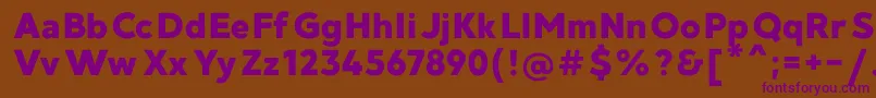 MadeGoodtimeGroteskPersonalUse Font – Purple Fonts on Brown Background