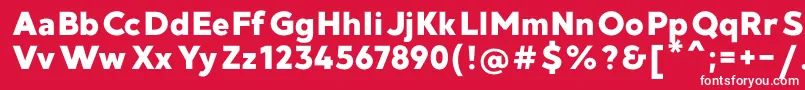 MadeGoodtimeGroteskPersonalUse Font – White Fonts on Red Background