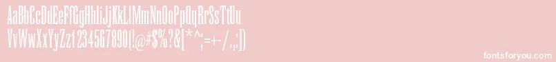 RunicmtstdCondensed Font – White Fonts on Pink Background