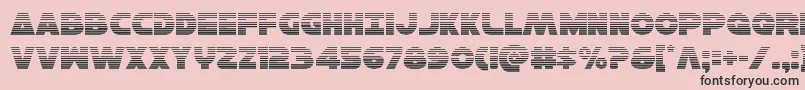 Hansolov3grad Font – Black Fonts on Pink Background