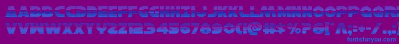 Hansolov3grad-fontti – siniset fontit violetilla taustalla