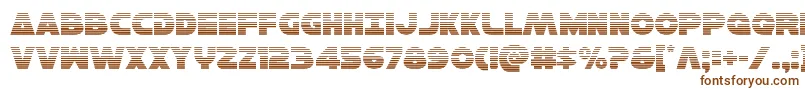 Шрифт Hansolov3grad – коричневые шрифты на белом фоне