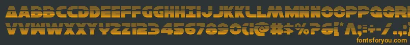 Шрифт Hansolov3grad – оранжевые шрифты на чёрном фоне