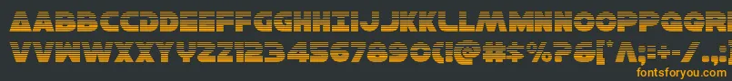 Hansolov3grad Font – Orange Fonts on Black Background