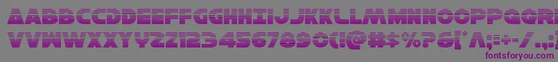 Hansolov3grad Font – Purple Fonts on Gray Background