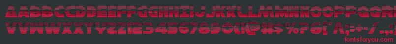 Hansolov3grad-fontti – punaiset fontit mustalla taustalla