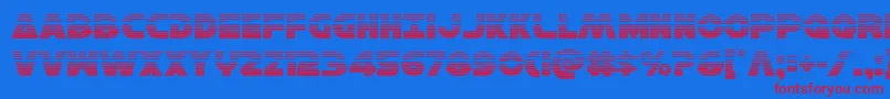 Шрифт Hansolov3grad – красные шрифты на синем фоне