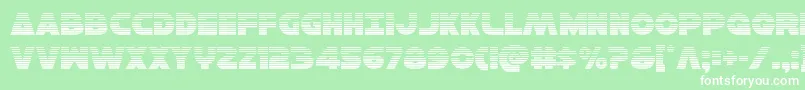 Hansolov3grad Font – White Fonts on Green Background