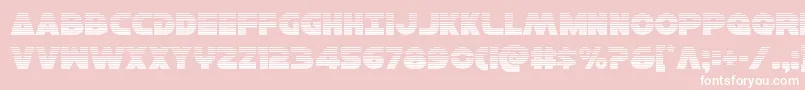 Hansolov3grad Font – White Fonts on Pink Background