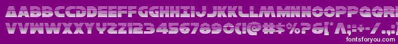 Hansolov3grad Font – White Fonts on Purple Background