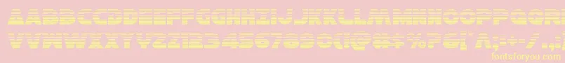 Saiba mais sobre a fonte Hansolov3grad Fonte Hansolov3grad – fontes amarelas em um fundo rosa