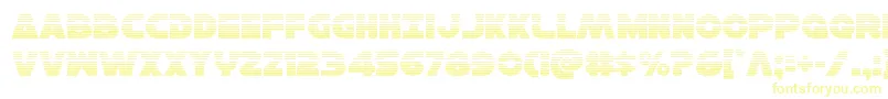 Шрифт Hansolov3grad – жёлтые шрифты
