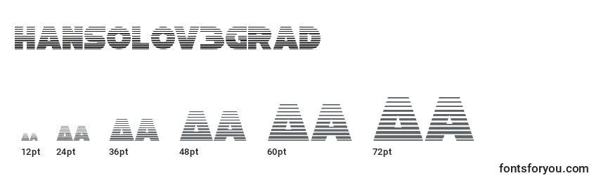 Hansolov3grad Font Sizes